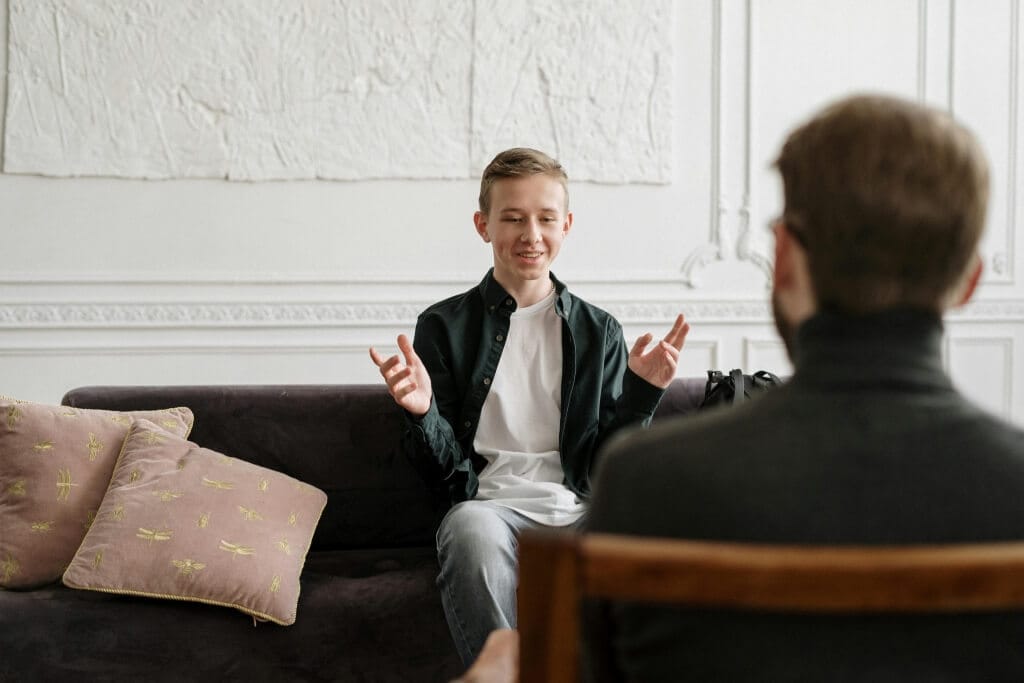 Pacjent po konsultacji psychologicznej czuje ulgę i spokój, poprawiając jakość swojego życia